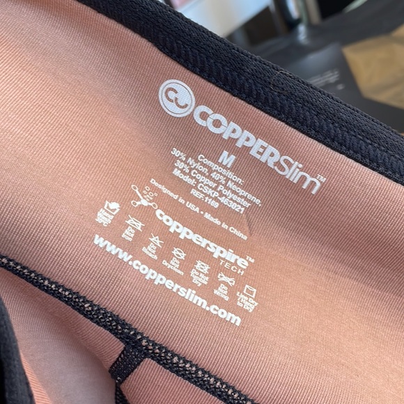 Copper slim mesh insulated workout pants size M FREE sport bag - Picture 8 of 12